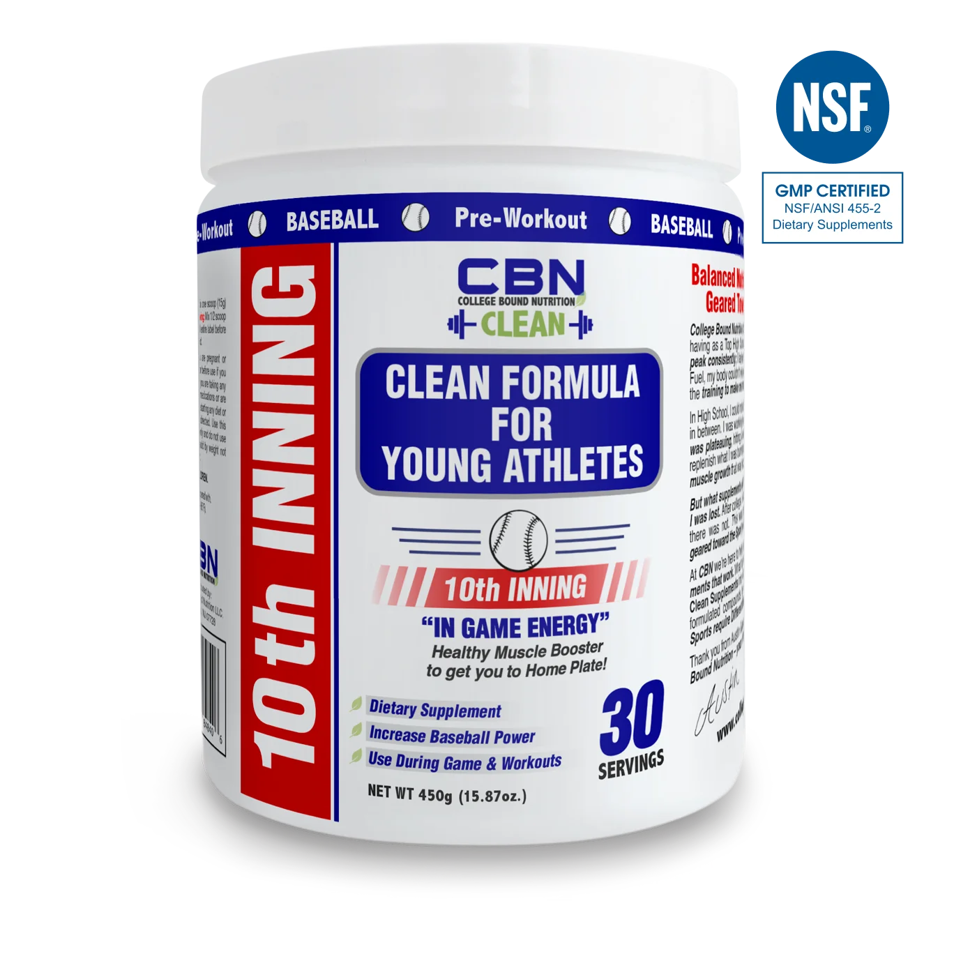 Pre-Workout & In-Game Energy "10th Inning"